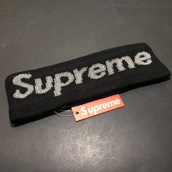 Supreme Reflective Headband Black New Era - Picture 2 of 4